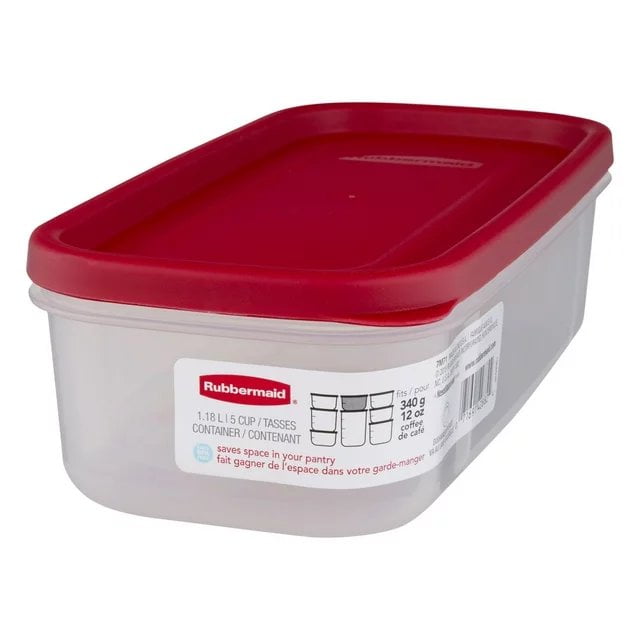 Rubbermaid Modular Canister, Dry Food Storage, 5-Cup with