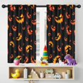 thumbnail image 5 of Blackout Kids Curtains,Black Halloween Pumpkin Faces Childrens Insulated Curtains Set Of 2,Bedroom Essentials,Toddler Room Decor 42"x54", 5 of 5