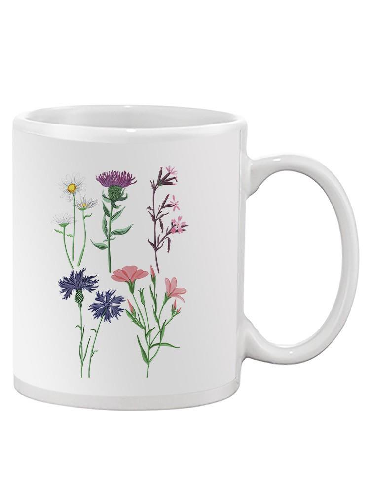 Artshine Wild Flowers Ii Mug - Girija Kulkarni Designs, 15 oz Ceramic ...