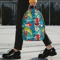 thumbnail image 2 of Rateoe Japanese Koi Pattern Student Backpack Water-resistant Backpack 15-inch Laptop Backpack Lightweight Adjustable School Backpack, 2 of 6