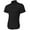 Black, variant on Men's Premium Short Sleeve Dress Shirts Solid Stretch Slim Fit