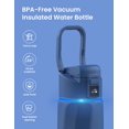 thumbnail image 4 of Botella de agua inteligente WATERH WATERH 24 oz con recordatorio azul, 4 of 6