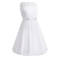thumbnail image 3 of Manyakai Kids Girls Sequined Princess Dress Lace Chiffon Flower Girls Dress Wedding Prom Party Gowns Ivory 12, 3 of 7