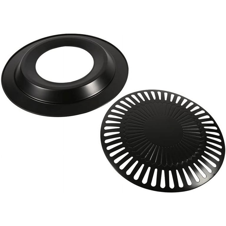 Round Non-Stick BBQ Grill Pan For Stovetop & Induction | Multiple Sizes, Camping & Indoor Grilling 3 thumbnail image