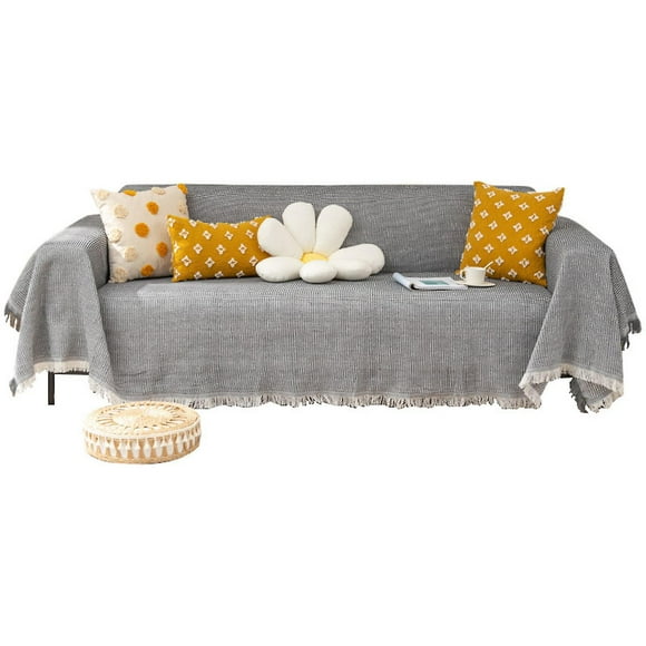 nipocaio Sofa Cover, Sofa Protector, Washable Sofa Cover, Sofa Cover for Dog, Pet Pad, Knitting Technique, Modular Sofa Cover, Living Room Sofa Cover, Cotton Bl