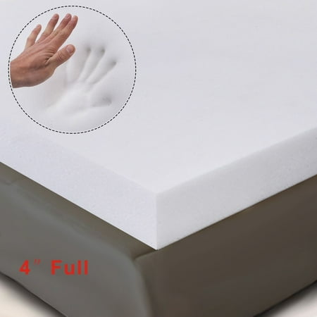 Foam Mattress Bed Pad - 4'' Full Size Memory Foam Mattress Pad, Bed Topper 54''x75''x4''
