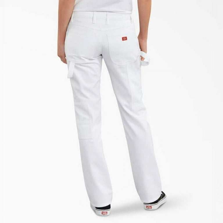 Dickies Women's FLEX Carpenter Painter Utility Pants, White