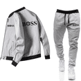 thumbnail image 4 of Conjunto de chaqueta informal con cremallera para hombre, de color sólido chaqueta cómoda, moda popular, primavera y otoño, nuevo, 2024, 4 of 5