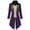 Purple, variant on Men's Fake Two Piece Tuxedo, Steampunk Costume Coat, Gothic Victorian Tailcoat for Roleplay, Victorian Style Long Coats, Medieval Inspired Formal Jacket