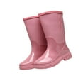 thumbnail image 5 of Segolike Rain Boots for Women Garden Boots Waterproof Trendy Reusable Anti Slip Rainboots for Travel Fishing Camping Wet Country Roads 37, 5 of 8