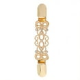 thumbnail image 1 of Jumpingount Clip para bufanda con diamantes de imitación, Clips para suéter de aleación galvanizada, Pin para chal tallado, joyería, accesorios de ropa, Accesorios de disfraces Oro Jumpingount AP008845-01, 1 of 6