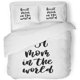 thumbnail image 1 of Juego de Ropa de Cama de 3 Piezas ABPHQTO dice la Mejor Mamá del Mundo Excelentes Vacaciones en el Día de la Madre blanca Funda nórdica Moderna con 2 fundas de almohada, 1 of 1