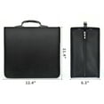 thumbnail image 5 of 432 Capacity CD Case, Heavy Duty Nylon Black DVD Disc Case Bag Holder Organizer Binder, 5 of 8