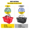thumbnail image 3 of Cesta de la compra VEVOR 16,9 x 11,8 x 8,7 in/42,8 x 30 x 22 cm mango de plástico y soporte de hierro juego de 12 cestas de Tienda Con material PE duradero, 3 of 9