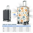 thumbnail image 6 of PAYOHTO Highly Elastic Spandex Suitcase Cover Luggage Cover Medium Fits 22 to 24 Inch Colourful Star Shape on Neutral Beige, 6 of 8