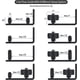 thumbnail image 4 of Guía de piso para puerta corrediza de granero, configuraciones versátiles y diseño de fondo al ras para un deslizamiento suave y un funcionamiento silencioso, perfecta para puertas corredizas de, 4 of 6
