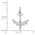 thumbnail image 4 of 14K White Gold Charm Pendant Men'S 21.5 mm 16 3-D Airplane, 4 of 5