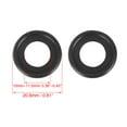 thumbnail image 2 of 5pcs M12 Engine Oil Drain Plug Rubber Crush Washer Seal Ring Gasket Universal Black for Car, 2 of 5
