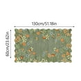 thumbnail image 2 of Decorative Room Area Runner Rug for Bathrooms – Absorbent Polyester Fiber Long Modern Green Non Washable Mat Cozy Home Floor Covering, 2 of 4