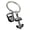 Black, variant on Sturdy Kirsite Exercise Inspired Keychain Compact Gym Keyring Ideal For Active Travel Essential