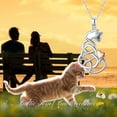 thumbnail image 2 of Coachuhhar Cat Necklace 925 Sterling Silver Cute Animal Necklace Cat Irish Celtic Knot Pendant Necklace Jewelry Gifts for Women, 2 of 6