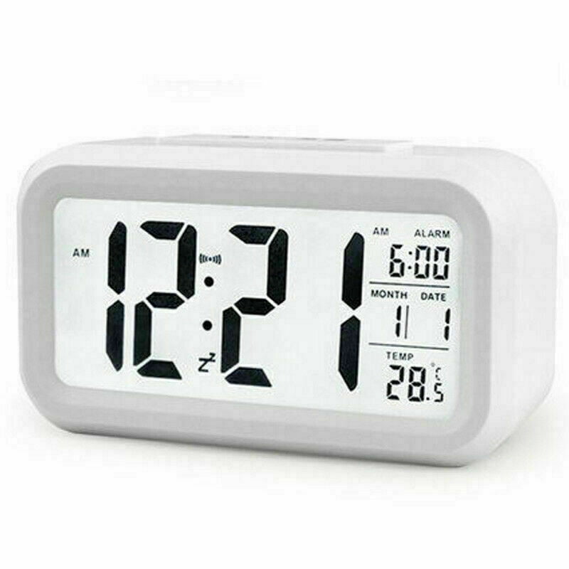 LCD Digital Clock Battery Operated Snooze Electronic Alarm Clocks For Kids Gift 