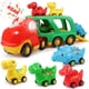 thumbnail image 1 of Carro de juguete Nicmore Dinosaur Truck para niños de 2 a 5 años con portabebé, 1 of 7
