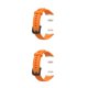 thumbnail image 3 of Injueey Correa de reloj Correa de silicona de repuesto a prueba de agua multicolor con correa de reloj a presión Buena elasticidad naranja Naranja 2Conjunto, 3 of 6