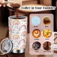 thumbnail image 6 of Holiday Birthday Valentine Gifts for Women, 20 oz Stainless Steel Tumbler with Lid and Straws, Funny Rainbow Lover Coffee Tumbler, Present Ideas for Mom, Wife, Girlfriend, Sister, Friend, Cute Rainbow, 6 of 7