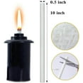 thumbnail image 3 of TACILIP 10pcs Glass Fiber Replacement Lamp Wick Torch Kerosene Lamp Wick Lighting, Housewarming Gifts, 3 of 6