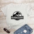 thumbnail image 4 of Camiseta Grandmasaurus 100 % algodón, divertida camiseta de regalo de cumpleaños para abuela, linda camiseta de manga corta con gráfico de dinosaurio para mujer, 4 of 5