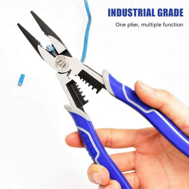 Wire Stripper Cutter Crimper Multitool Pliers Cable Stripping Cutting 6 In 1 Clamp Tool for Electricians Repair Hand Tool