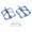 Blue, variant on ROZYARD Wide Flat Cycling Pedals 3 Seal Bearings Bicycles Pedals Easily Install