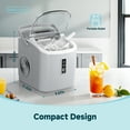 thumbnail image 6 of Simzlife Countertop Ice Maker with Handle,Portable Ice Machine with Basket and Scoop, 9 Bullet Ice In 6 Mins, 26Lbs/24H, Self-Cleaning, 6 of 9