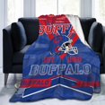 thumbnail image 4 of Football City Throw Blanket for Fans Gifts Soft Lightweight Flannel Throw for Men Indoor Sofa Couch Bed Style2 50X60IN, 4 of 5