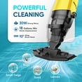 thumbnail image 3 of (2025 New)Efurden Cordless Pool Vacuum, Handheld Pool Vacuum with Running Time up to 60-Minutes for Above Ground Pools, Spas and Hot Tubs, Yellow, 3 of 9
