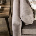 thumbnail image 2 of Furniture of America Horst Contemporary Fabric L-Shaped Sectional in Light Gray, 2 of 6