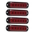 thumbnail image 4 of Luz estroboscópica para automóvil, 4 piezas, luces laterales para camión, luces de posición laterales, luces de posición laterales para camiones, diseño de vanguardia, 4 of 9