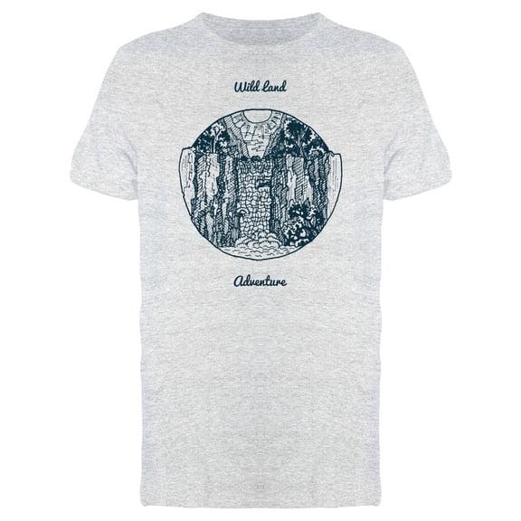 Wild Lland Adventure Round Frame T-Shirt Men -Image by Shutterstock, Male Small