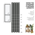 thumbnail image 4 of Deconovo Solid Blackout Window Curtains - Decorative Thermal Insulated Curtains and Drapes for Patio Door (52x108 inch, Dark Gray, Set of 2 Panels), 4 of 7