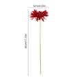 thumbnail image 3 of Artificial Gerbera Daisy Flower Stem Flower Realistic Silk Flower for Home Decor Wedding Bouquet Centerpiece Vase Fillers Table Decoration Party Decor Single Stem （Red）, 3 of 6