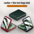 thumbnail image 6 of Decase Rugged Hybrid Case Compatible with Motorola Razr 60/Razr 2025,Stylish Shock-resistant Hard PC+PU Leather Case Cover with Built-in Hinge Protection & External Screen Protector,Darkgreen, 6 of 8