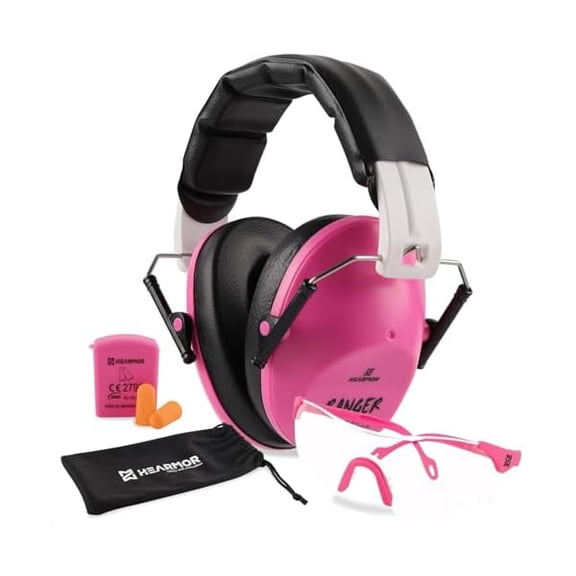 Shooting Ear Protection Earmuffs with Low Profile NRR 23 dB Noise Reduction Headphones for Gun Range and Hunting