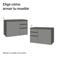 thumbnail image 5 of Gabinete de Baño Suspendido Madesa Nice 100cm Gris, 5 of 5