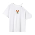 thumbnail image 3 of Camiseta para mujer, camisa de verano con cuello redondo para uso diario, mochilero, viaje, mujer SG, 3 of 7