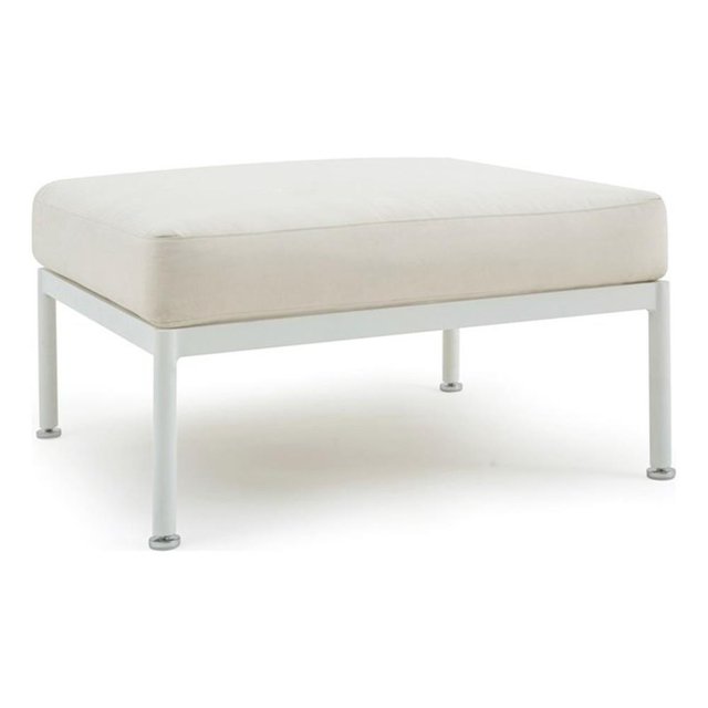 Pemberly Row Pouf d'Extérieur Moderne / Contemporain Crème Fait à la Main