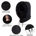thumbnail image 2 of Máscara de esquí multifuncional para mujer, color negro, cálida máscara de forro polar resistente al viento, traje de esquí de invierno, motocicleta al aire libre, montañismo, camping, senderismo, 2 of 5