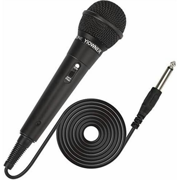 Wired Microphone, Karaoke Handheld Microphone for Singing, Mic Karaoke with 2.5m Cable, Vocal Dynamic Mic for Speaker, AMP, Mixer, DVD$$Music