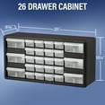 AkroMils Red Plastic 26drawer Storage Organizer for Garage