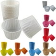 thumbnail image 1 of Travelwant 60Pcs Paper Baking Cups Greaseproof Baking Cups Cupcake Muffin Cases Disposable Cupcake Wrappers For Birthday Baby Shower Wedding And Party, 1 of 7